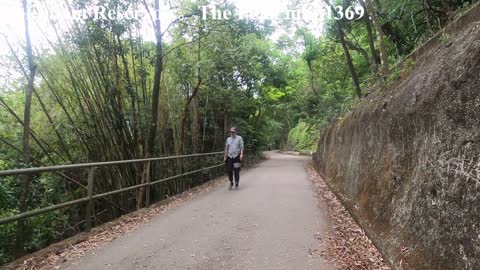 薄扶林水塘道。薄扶林水塘道。山頂 Pokfulam Reservoir。The Peak, mhp1369, May 2021