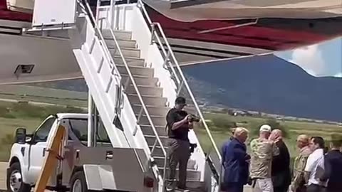 President Trump has arrived at the border