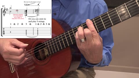 Technique Left-Hand, Part 2 (slow section). Video 15: m65-66, Version A