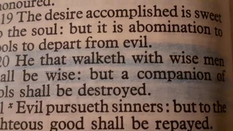 Prov 13:20 & 1 Cor.15:33: (Careful who you spend time with:)