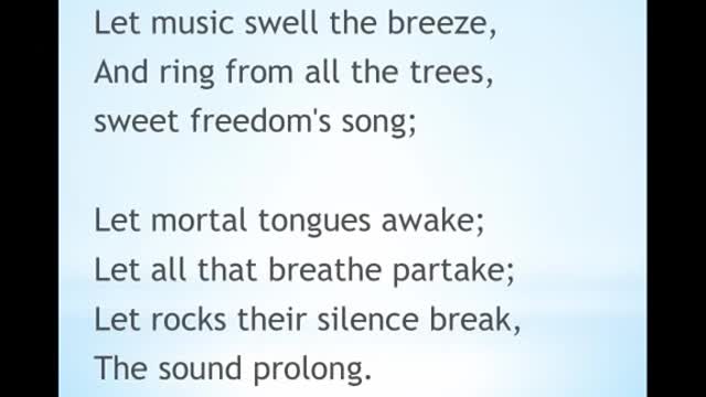 My Country Tis of Thee - with lyrics