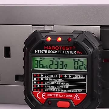 Socket Tester Pro Voltage Test RCD 30mA Socket Detector