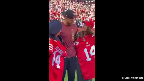 WATCH: 49ers Rookie Ricky Pearsall Poses With First Responders Who Helped Save His Life