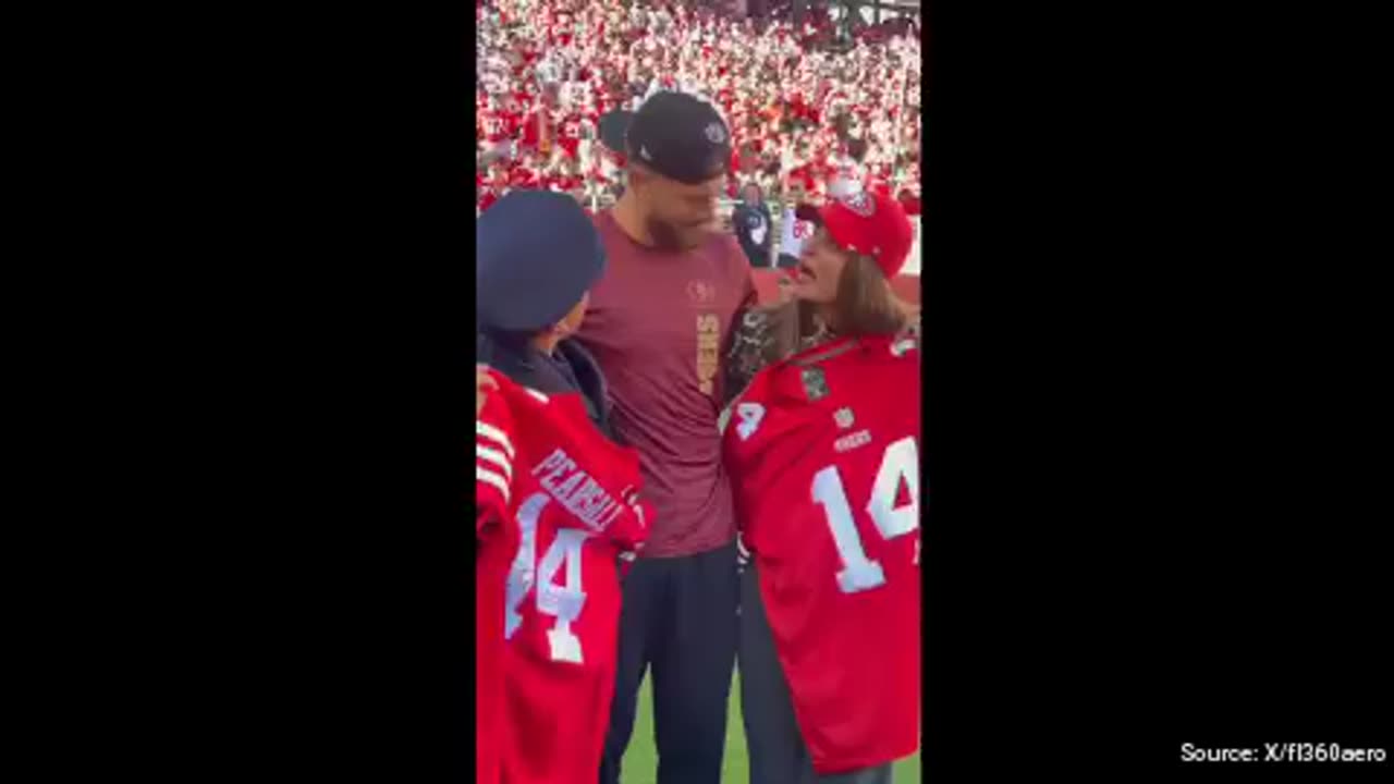 WATCH: 49ers Rookie Ricky Pearsall Poses With First Responders Who Helped Save His Life