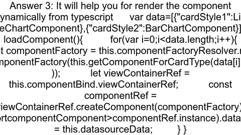 Adding dynamic components in a NgFor