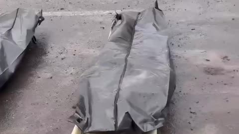 Russia's helpless corpses lie on the streets of Ukraine during the war in Ukraine