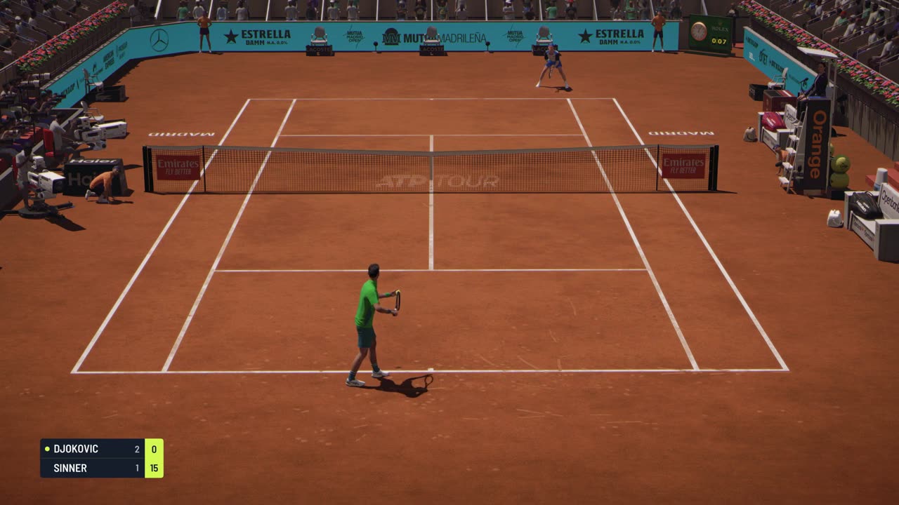 TIEBREAK - Novak Djokovic Vs Stefanos Tstisipas I Madrid Masters I Expert Difficulty