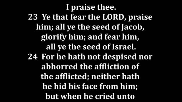 Psalms 22 King James version