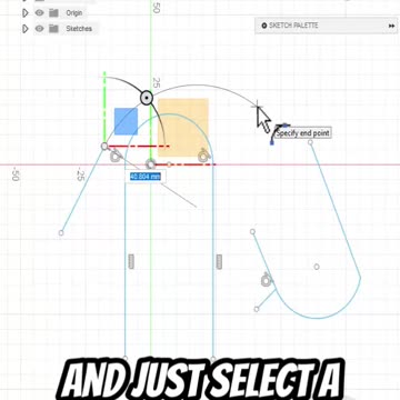 Fusion360: Tangent Arc