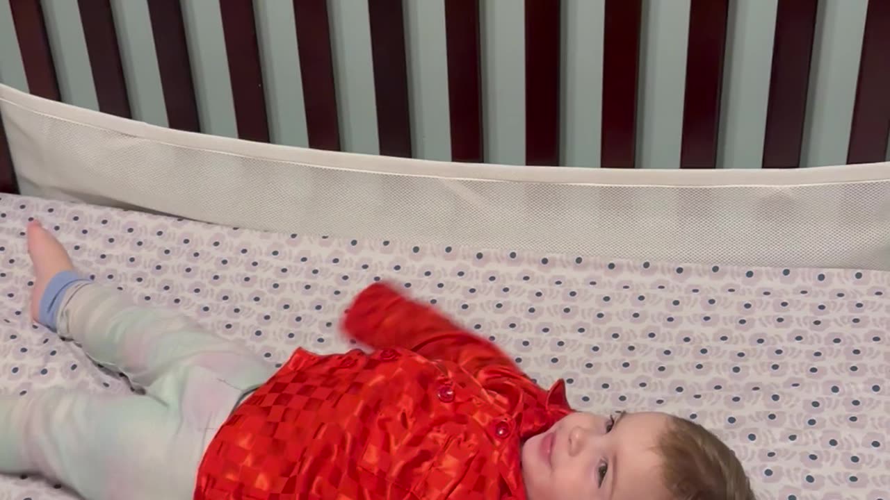 Turning her crib into a toddler bed.