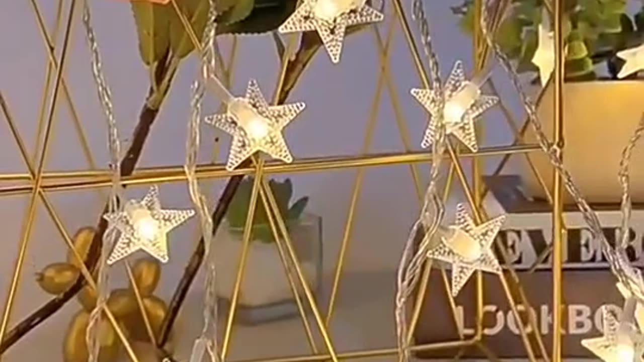 Serial String Star Lights for Decoration