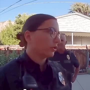Woman LOSES IT When an Officer Covers Her Ring Camera