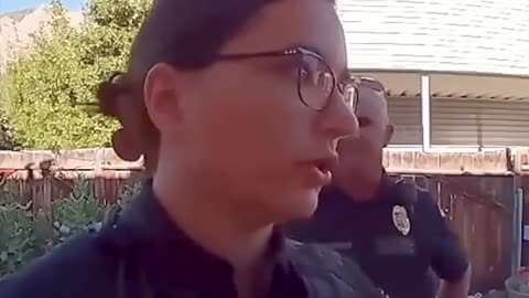 Woman LOSES IT When an Officer Covers Her Ring Camera