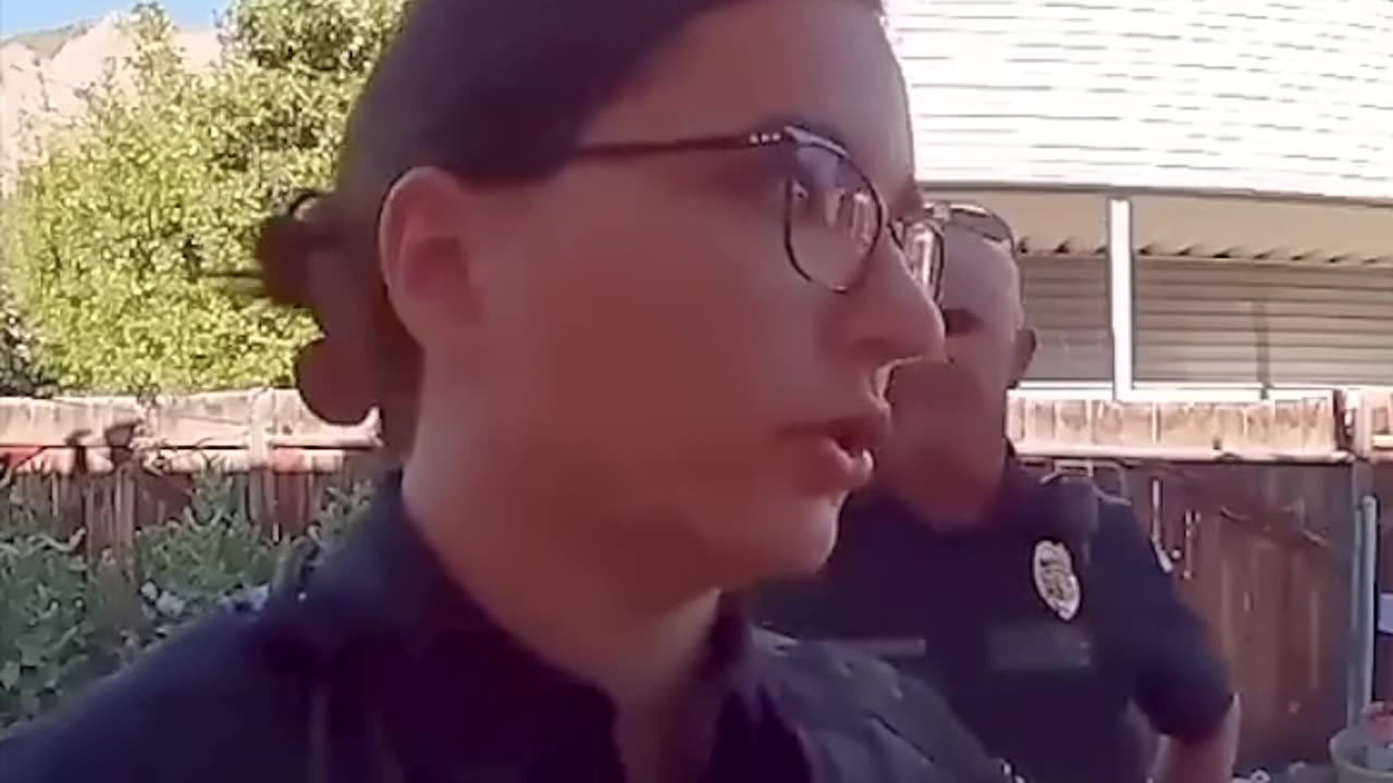 Woman LOSES IT When an Officer Covers Her Ring Camera