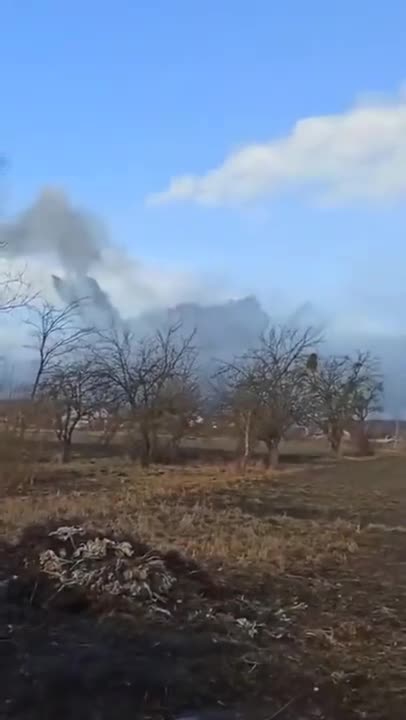 A powerful Explosion in the direction of Mariupol