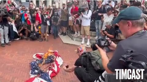 Flag Burning near Congress