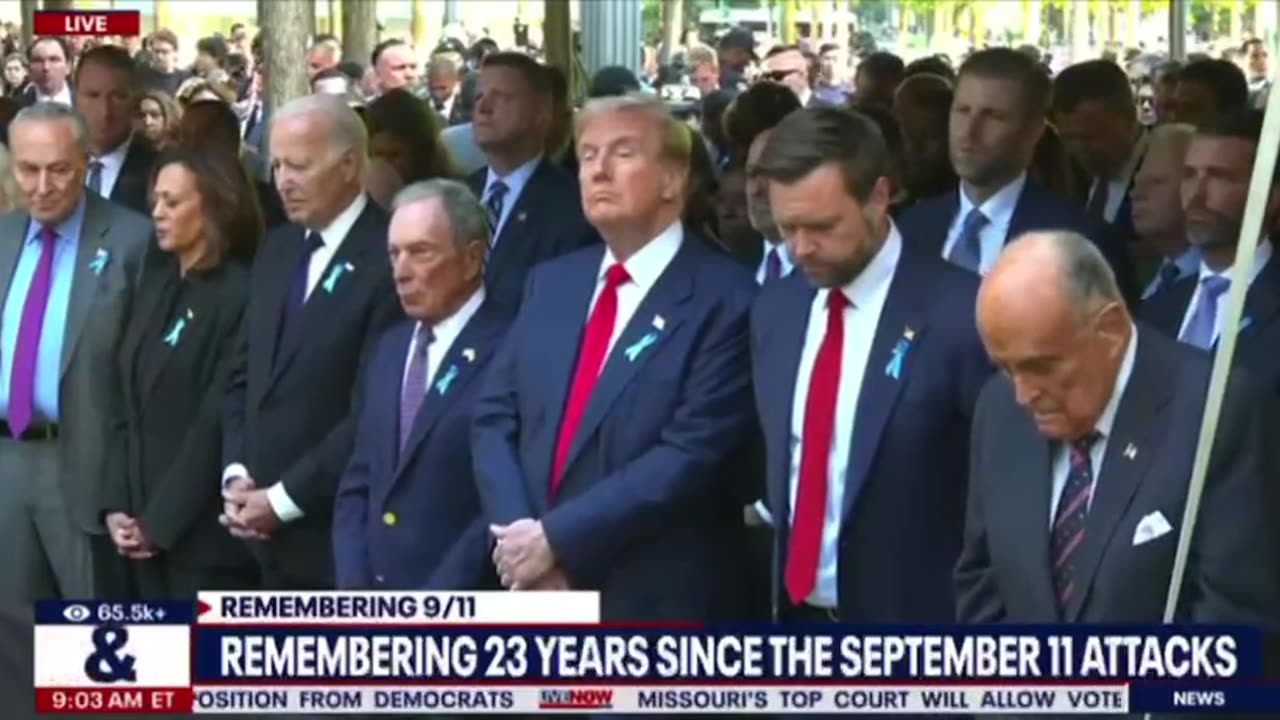 JUST IN: Trump And Vance Are Joined By Rudy Giuliani At 9/11 Memorial