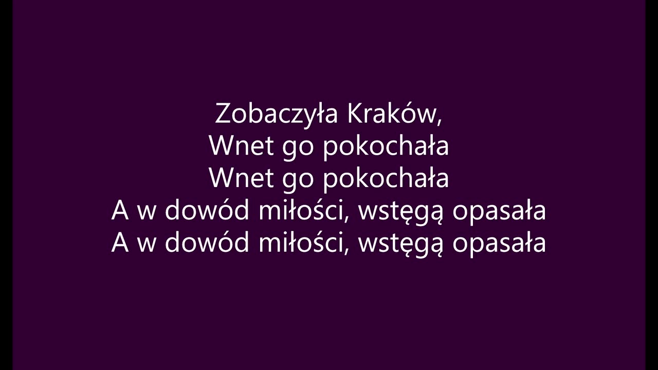 Płynie Wisła płynie (tekst)