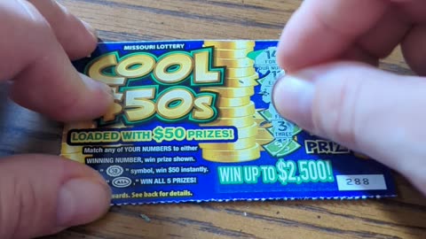 Will I win big . MO Lottery cool 50's