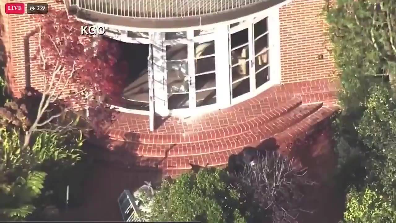 Pelosi house aerial after hammer attack 2022