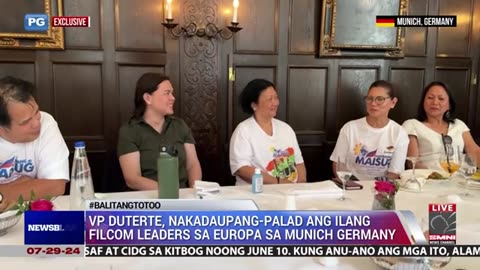 VP Sara Duterte, nakadaupang-palad ang ilang Filipino Community leaders sa Europa sa Munich, Germany