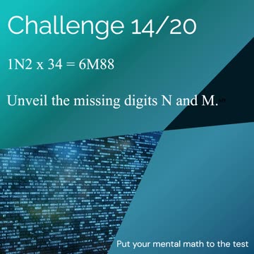 Put your mental math to test - Multiplikation- Challenge - 14
