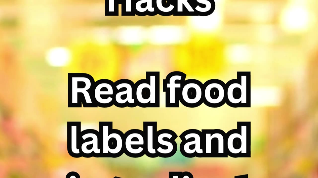 Choose products that align with your dietary goals. #NutritionFacts #Labels
