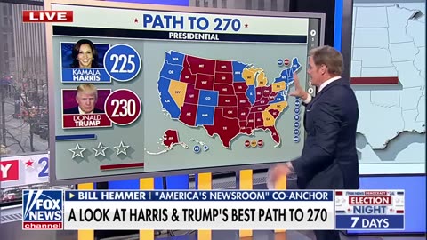 Path to the presidency: How Trump and Harris can reach the White House