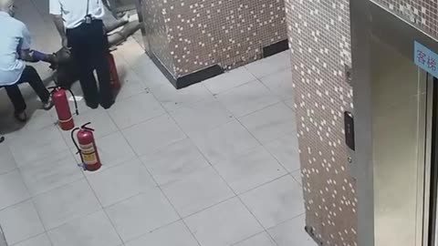 Fire in lift