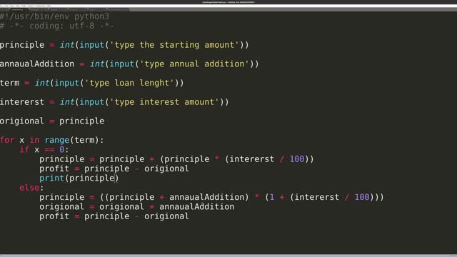 Make a Compounding Interest Rate Calculator with Python - Beginner Tutorial