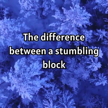 Turning Challenges into Triumphs- Stumbling Blocks vs. Stepping Stones #motivation #facts #Success