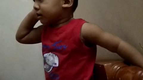 Cute Baby is Curius With Dady's Old Phone.