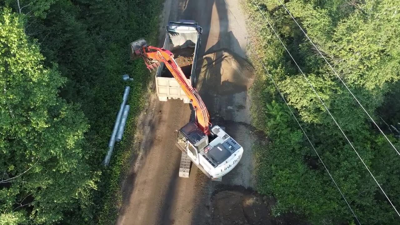 Replacing a culvert | Birds Eye View