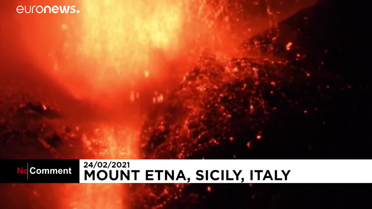 The impressive images of the eruption of Etna