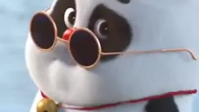 Cute panda dancing short video