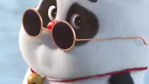 Cute panda dancing short video