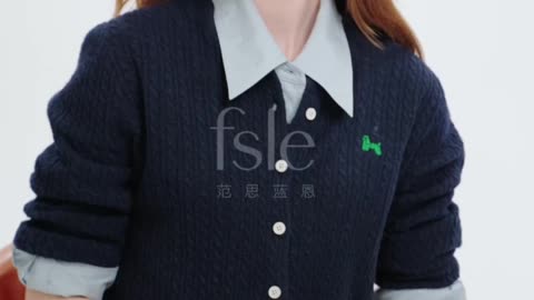 FSLE Round Neck All-match Casual Cardigan