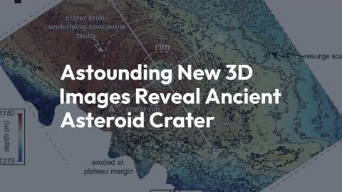Astounding New 3D Images Reveal Ancient Asteroid Crater Hidden Beneath Atlantic Ocean