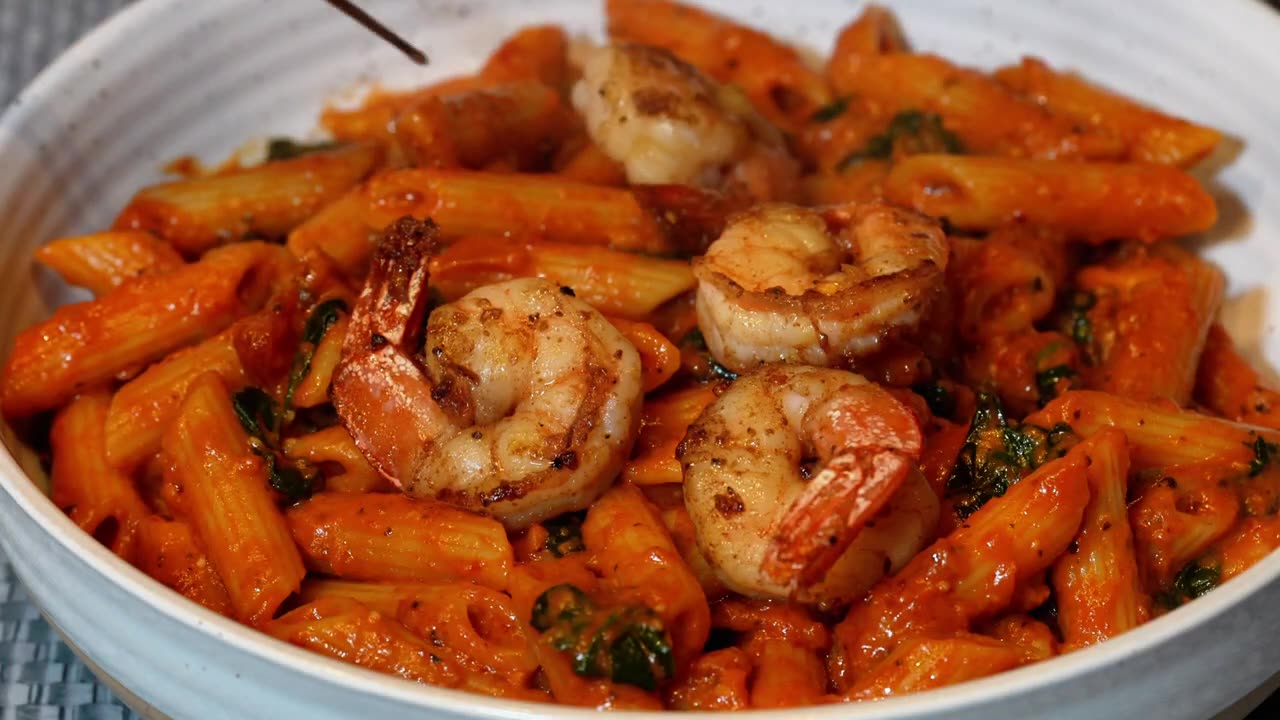 Homemade Shrimp Pasta