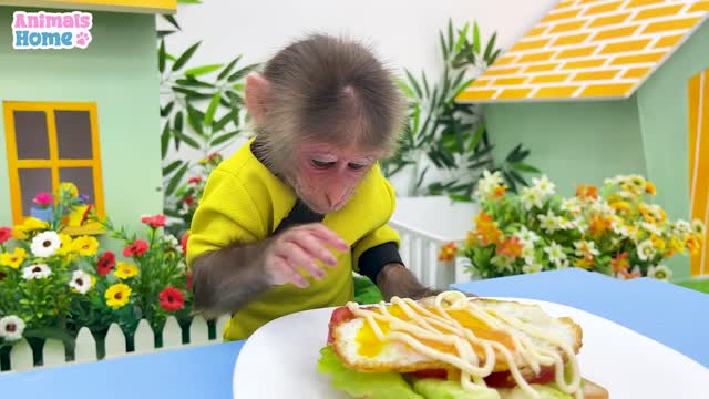 Naughty BiBi frid eggs make sandwichea