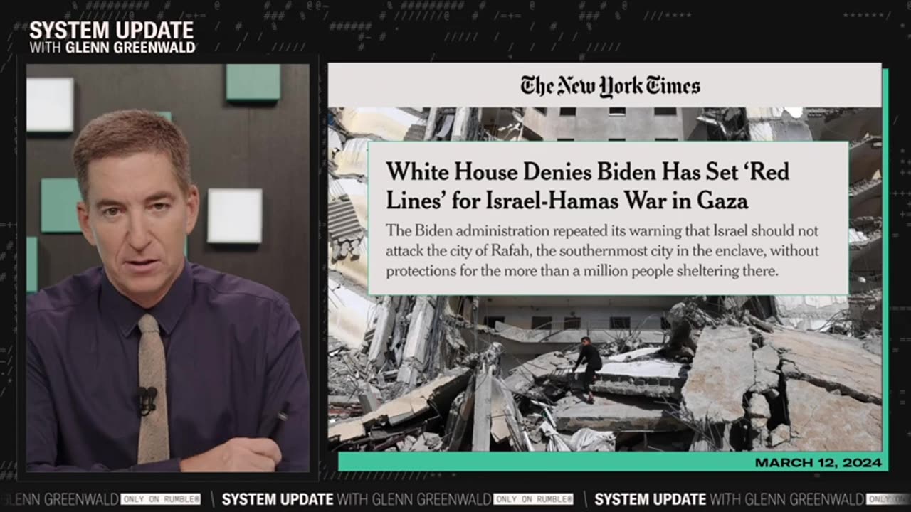 Glenn Greenwald - Biden Rolls Over As Netanyahu Defies Rafah “Red Line”