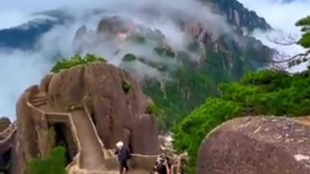 Huangshan stretches across southern Anhui Province in eastern China.