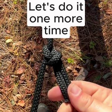 Bowline knot with ONE HAND