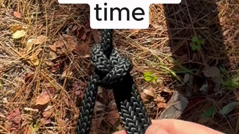 Bowline knot with ONE HAND