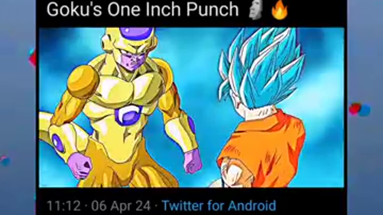 #GOKU ONE INCH PUNCH.