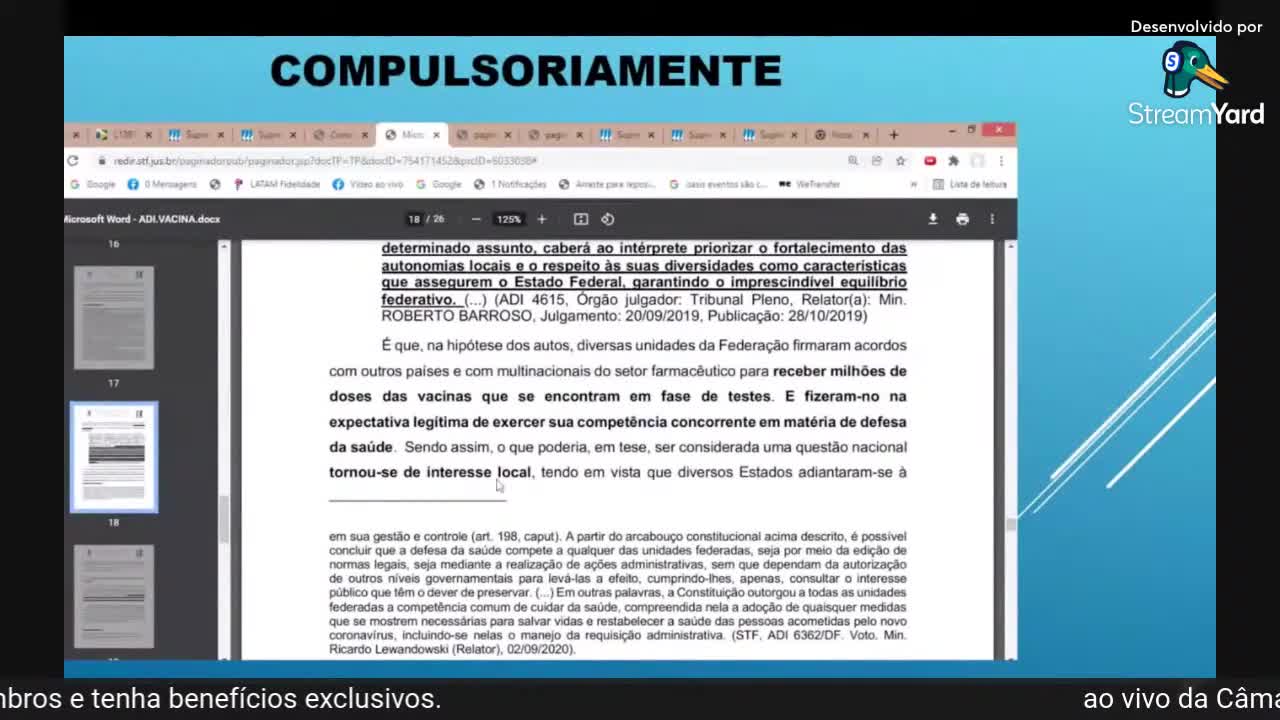 Ao vivo da Câmara Municipal de Maringa Pr Dra Maria Emilia Gadelha Serra e Dr Joe Roseman