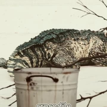 A Man and a Crocodile Fight.#shorts