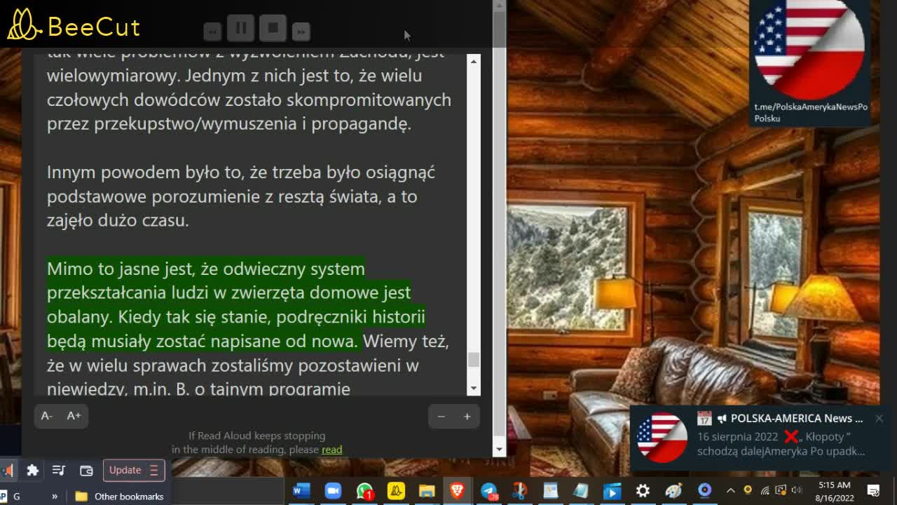 👉Benjamin Fulford: Raport tygodniowy 16.08.2022❌To nie jest kryzys gospodarczy czy polityczny...