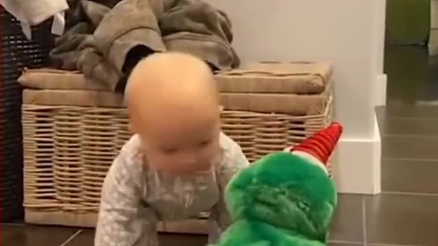 Baby and doll funny