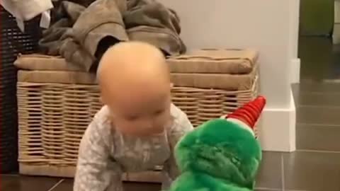 Baby and doll funny